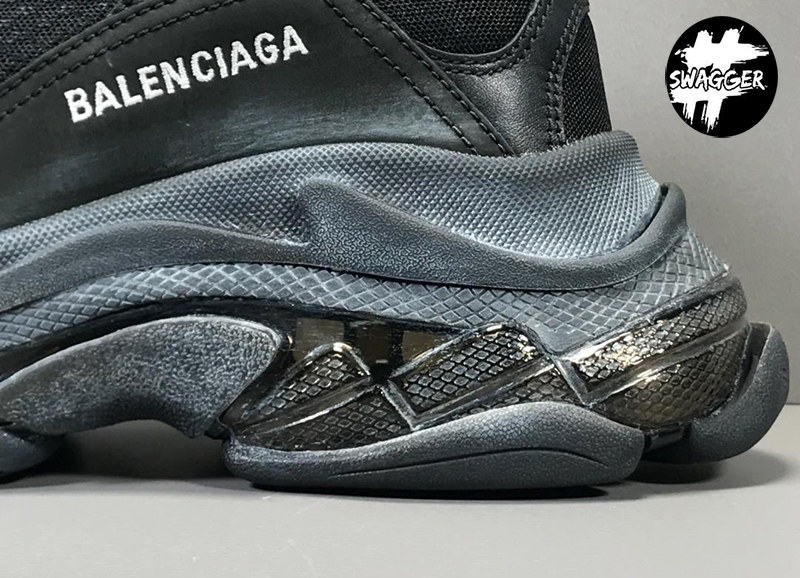 Giày Balenciaga Triple S Clear Full Black Plus Y factory chuẩn 99.9% full box phụ kiện sử dụng chất liệu tương đương hãng