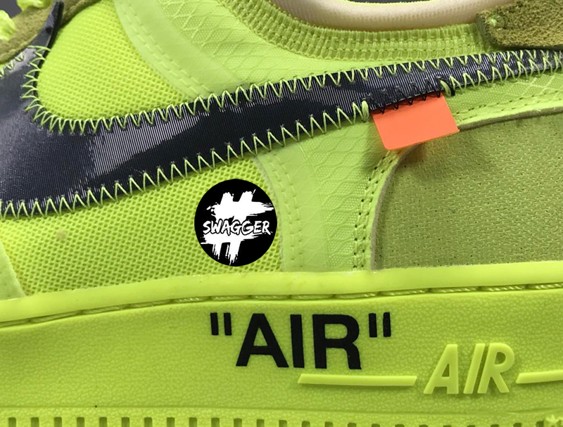 Giày Nike Air Force 1 Off White Volt Pk God Factory chuẩn 99.9% full box và phụ kiện, chất liệu tương đương với hãng