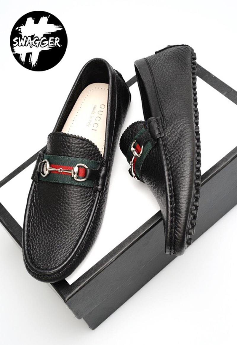 Giày Lười Gucci Nam Sọc Đỏ Like Auth chuẩn 99.9% so với chính hãng, full box và phụ kiện