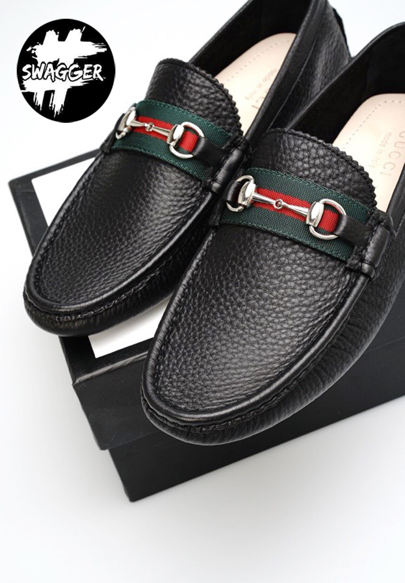 Giày Lười Gucci Nam Sọc Đỏ Like Auth chuẩn 99.9% so với chính hãng, full box và phụ kiện