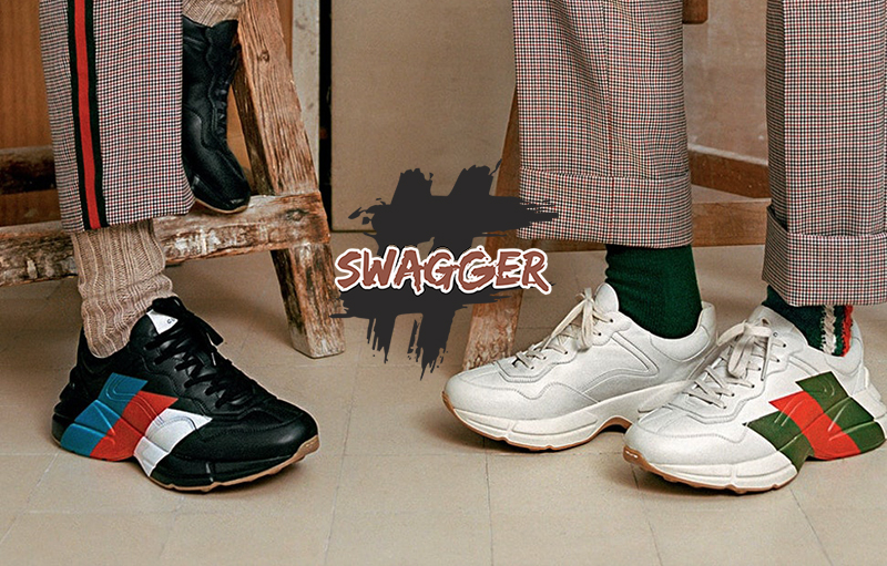 gucci rhyton sneaker sử dụng chất liệu chính hãng full box và phụ kiện chất lượng tốt nhất thị trường
