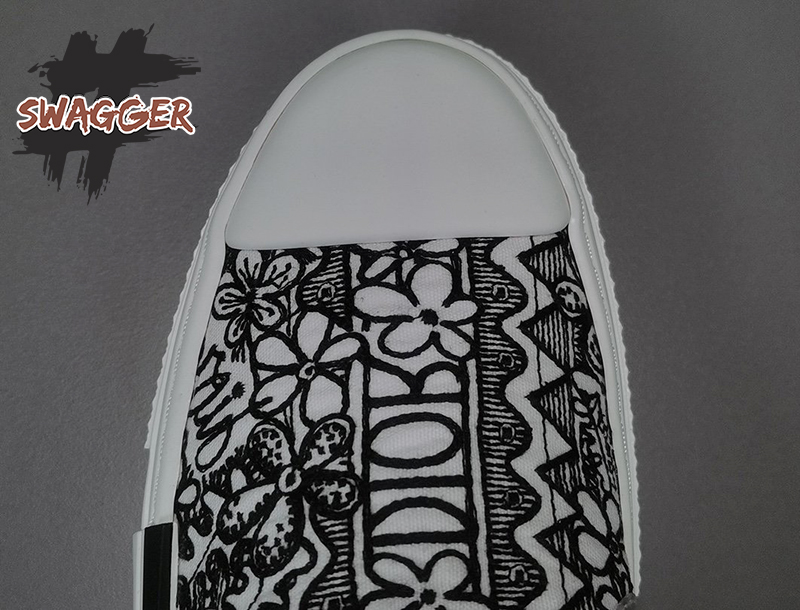 Giày Dior B23 Slip On Sneaker Black White Embroidery Like Authentic chuẩn 99% sử dụng chất liệu chính hãng, full box và phụ kiện 