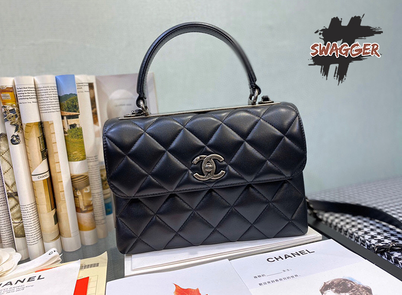 Túi Xách Chanel Small Flap Bag With Top Handle Like Authentic, sử dụng chất liệu chính hãng, chuẩn 99%