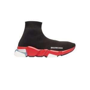 Giày Balenciaga Speed Trainers Clear Sole Black Red Plus Factory