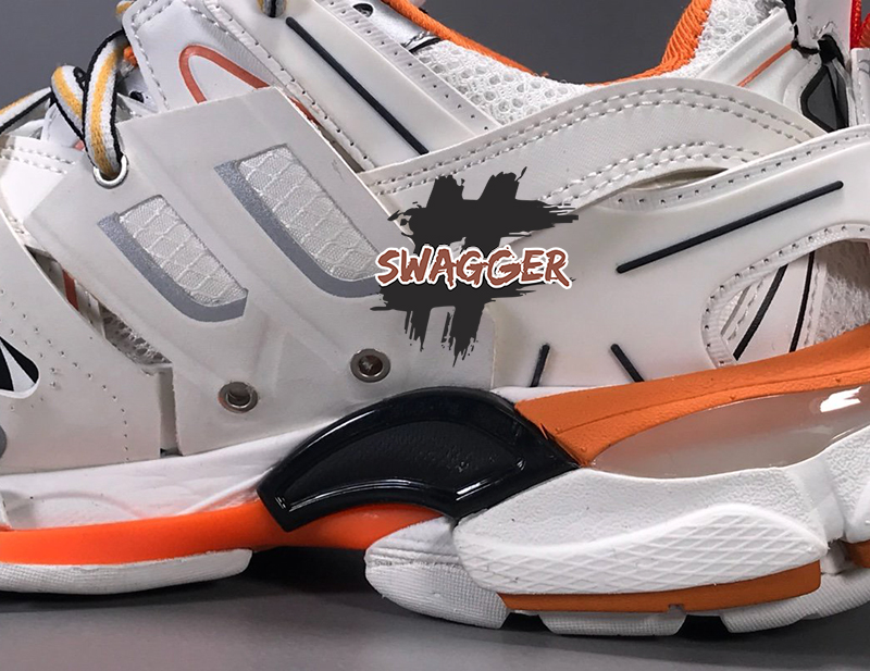 Balenciaga Track 3.0 White Orange sử dụng chất liệu chính hãng chuẩn 99%