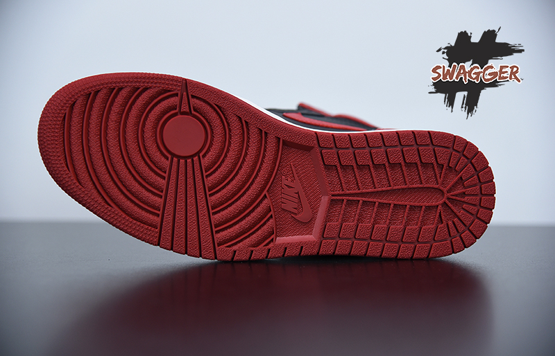 Giày Nike Jordan 1 Retro Bred Banned 2016 Pk God Factory sử dụng chất liệu chính hãng chuẩn 99%