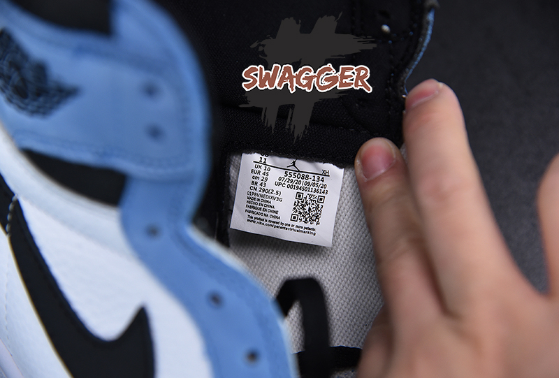 Giày Nike Air Jordan 1 High University Blue Pk God Factory sử dụng chất liệu chính hãng chuẩn 99%