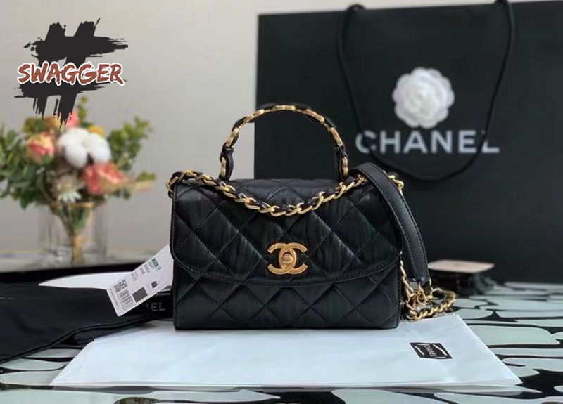 Túi Xách Chanel Mini Flap Bag With Top Handle Like Authentic