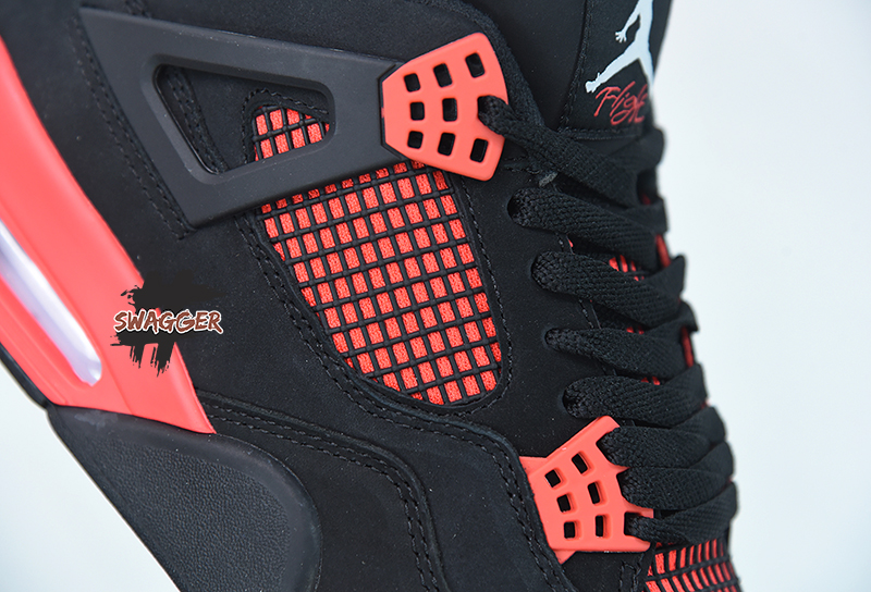 Giày Nike Air Jordan 4 Red Thunder CT8527-016 chất lượng pk god sử dụng chất liệu chính hãng, chuẩn 99% cam kết chất lượng tốt nhất