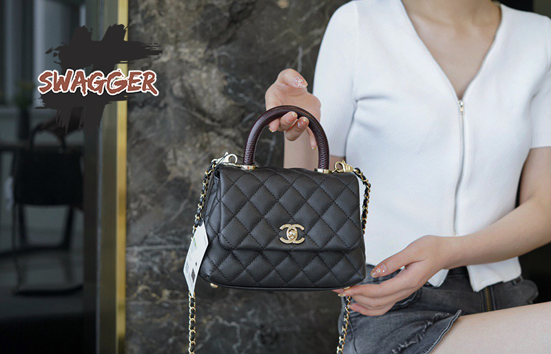 Túi Xách Chanel Coco Mini Handle Bag Like Authentic sử dụng chất liệu da nguyên bản như chính hãng, sản xuất hoàn toàn bằng thủ công, cam kết chất lượng tốt nhất hiện nay