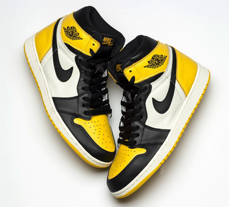 Giày Nike Air Jordan 1 Yellow Toe Pk God Factory sử dụng chất liệu chính hãng, chuẩn 99% full box và phụ kiện, cam kết chất lượng tốt nhất