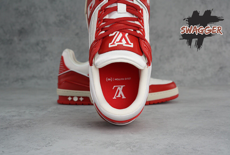 Giày Louis Vuitton Lv Trainer Sneaker Red White Like Authentic cam kết chất lượng tốt nhất, chuẩn 99% so với chính hãng, full box và phụ kiện nhận ship toàn quốc
