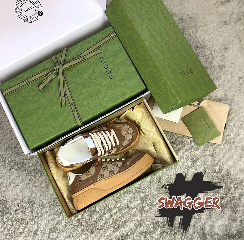 Giày Gucci GG Sneakers Beige Like Authentic sử dụng chất liệu hãng, cam kết chất lượng tốt nhất chuẩn 99% so với chính hãng, sử dụng không ai biết