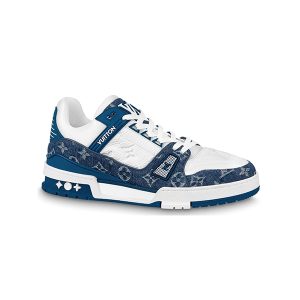 Giày Louis Vuitton Lv Trainer Sneaker Blue White Like Authentic