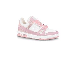 Giày Louis Vuitton Lv Trainer Sneaker Pink Like Authentic