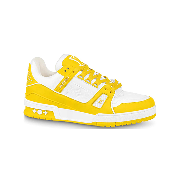 Giày Louis Vuitton Lv Trainer Yellow White Like Authentic
