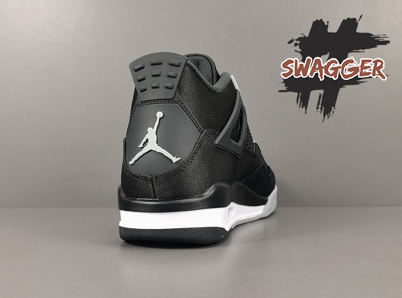 Giày Nike Air Jordan 4 Black Canvas PK God Factory sử dụng chất liệu chính hãng, gia công tại nhà máy pk god, chuẩn 99% so với chính hãng, full box và phụ kiện