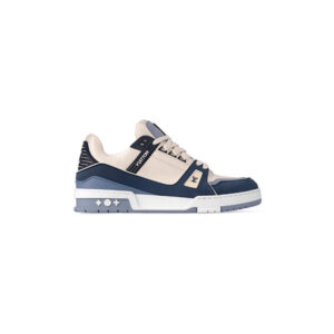 Giày Lv Trainer Sneaker Blue 2023 Like Authentic