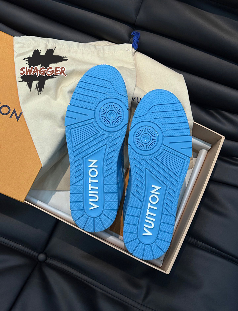 Giày Lv Trainer Sneaker Blue Like Authentic chuẩn 99% so với chính hãng, full box và phụ kiện, hỗ trợ trả góp bằng thẻ tín dụng, miễn phí ship toàn quốc