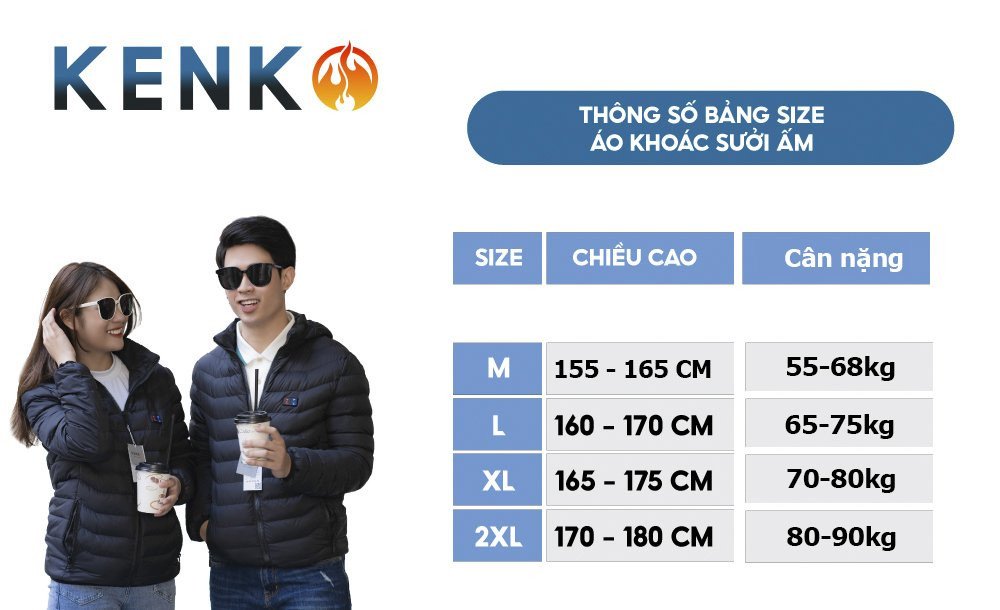 áo khoác giữ nhiệt kenko các loại