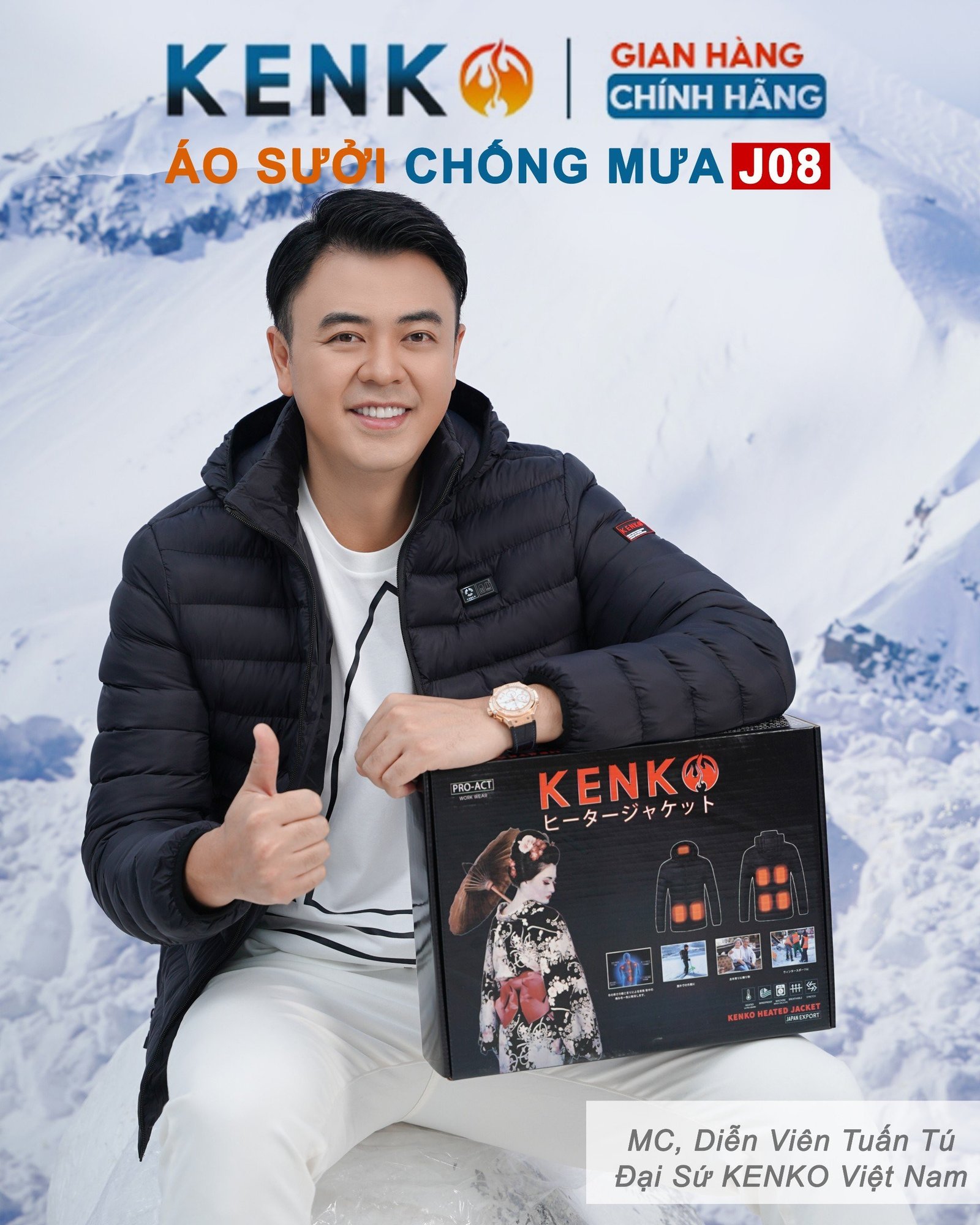 áo khoác sưởi ấm nhật bản làm ấm nhanh