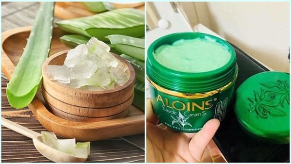 Bảo vệ da khỏi nắng khi dùng kem Aloins xanh chứa vitamin C