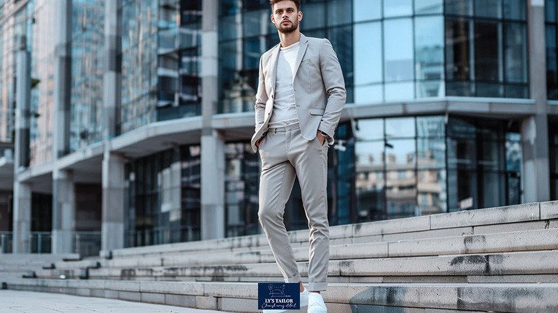 Các màu sneaker cơ bản như trắng, đen, xám lý tưởng cho việc mặc vest