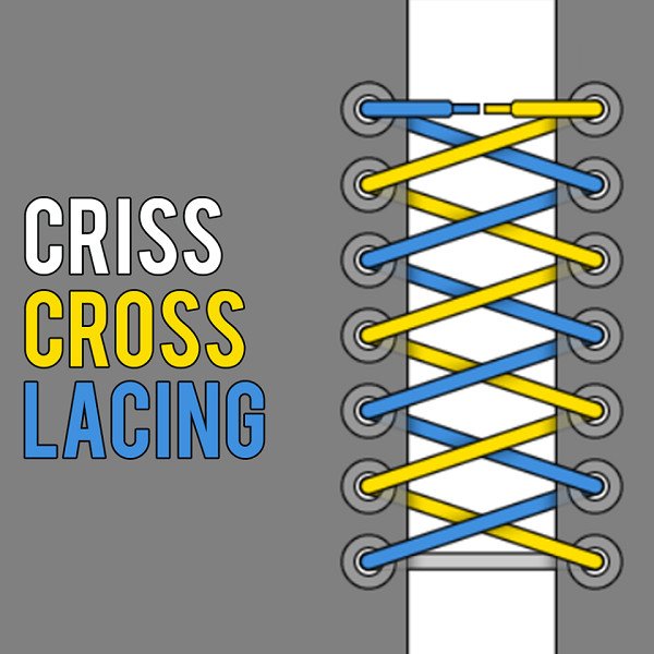 Cách thắt dây giày Adidas kiểu Double Criss Cross năng động