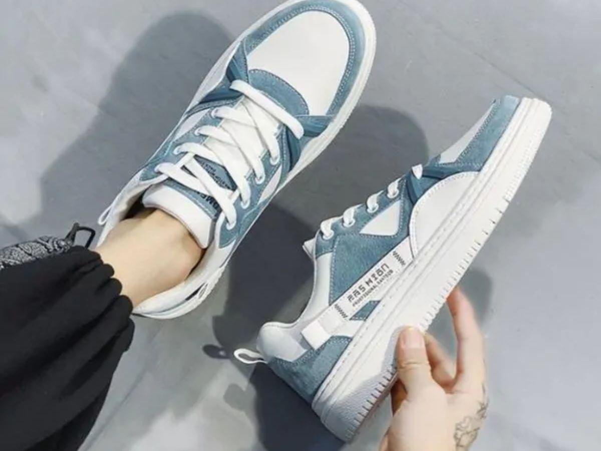 Cảm nhận chất liệu và mùi keo là một cách nhận biết giày sneaker chính hãng