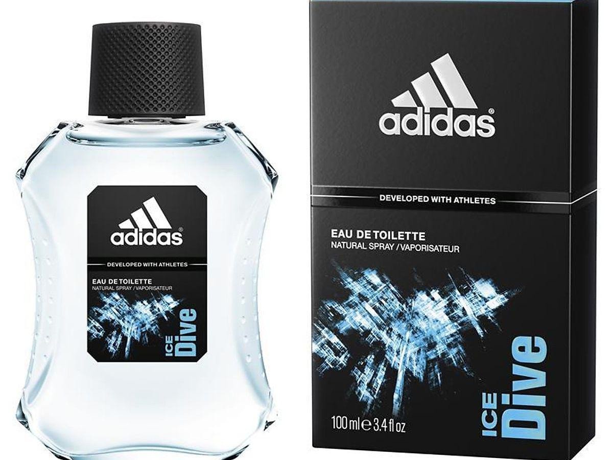 Chai nước hoa Adidas Ice Dive EDT với thiết kế đơn giản, mạnh mẽ và tinh thần biển cả mát lạnh