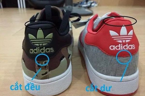 Dấu hiệu nhận biết giày Adidas chính hãng qua thân giày