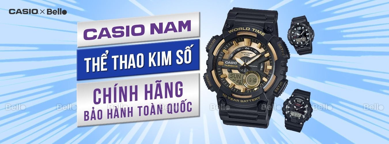 Đồng Hồ Casio Nhật Thể Thao Kim Số