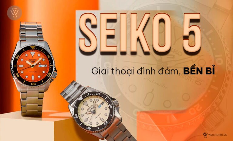 Đồng hồ Seiko 5 Automatic với thiết kế bền bỉ