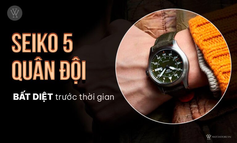 Đồng hồ Seiko 5 Quân đội mang phong cách bụi bặm