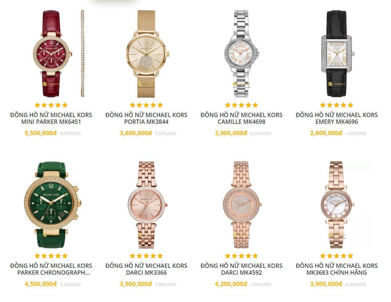 Giá đồng hồ Michael Kors chính hãng trên thị trường