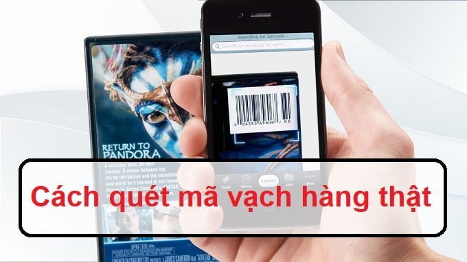 Giao diện ứng dụng quét mã vạch