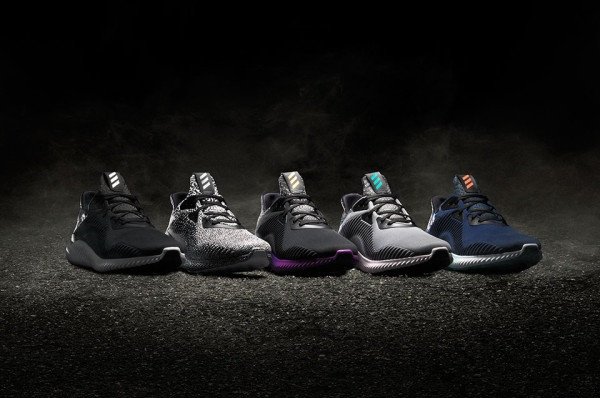 Giày Adidas Alphabounce chính hãng màu đen với đế Bounce đặc trưng