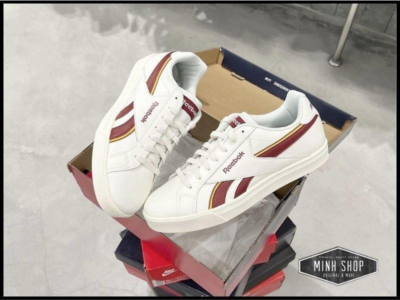 Giày Reebok Royal Complete3Low phối màu đỏ và trắng kem nổi bật