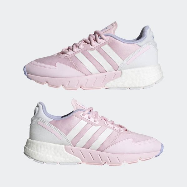 Giày thể thao nữ adidas ZX 1K Boost màu hồng trắng hiện đại, êm ái