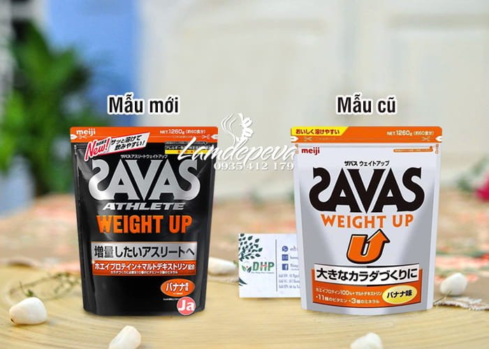 Gói sữa tăng cân Savas Meiji tiện lợi cho người gầy