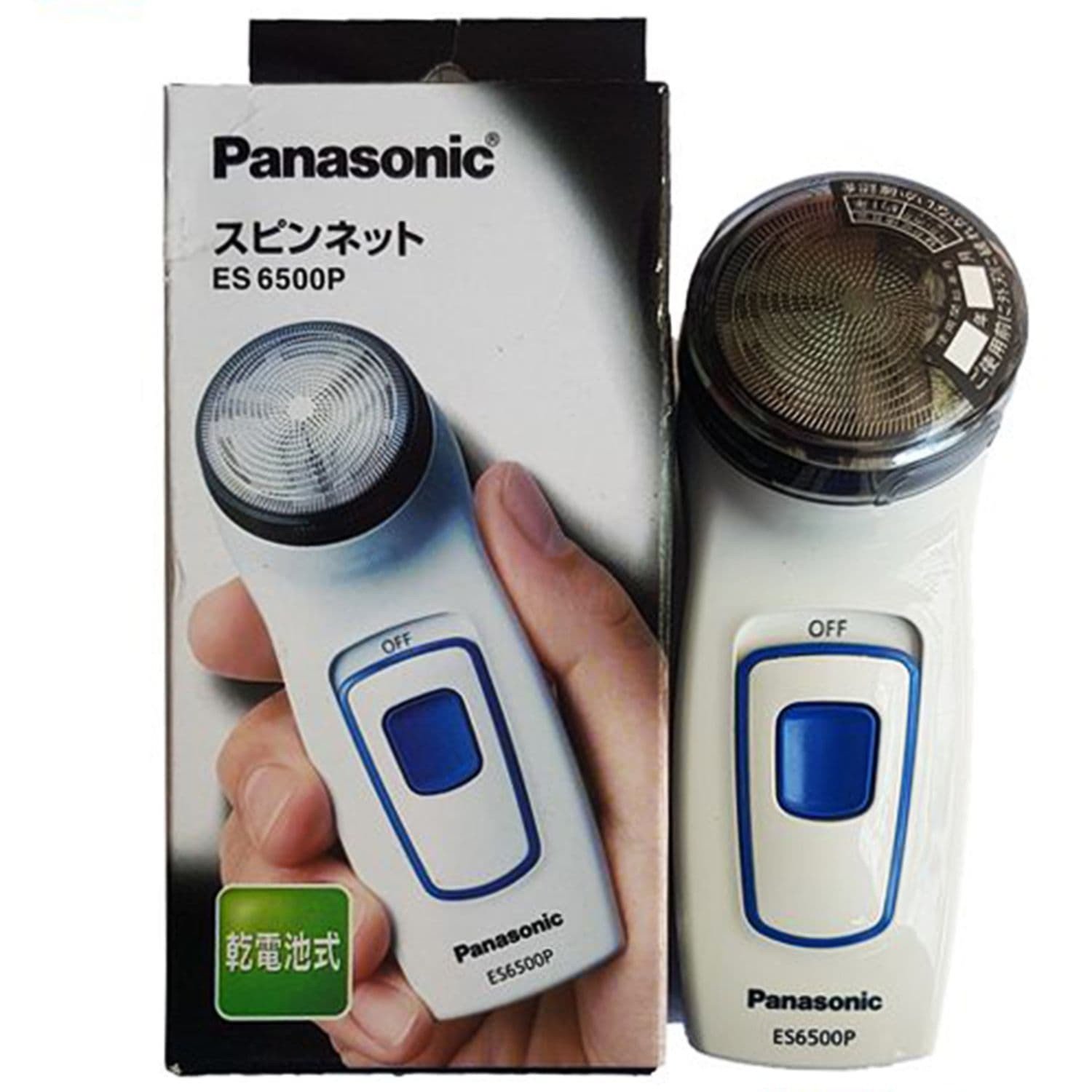 Hình ảnh cận cảnh máy cạo râu Panasonic Nhật ES-6500P với thiết kế ergonomic màu bạc