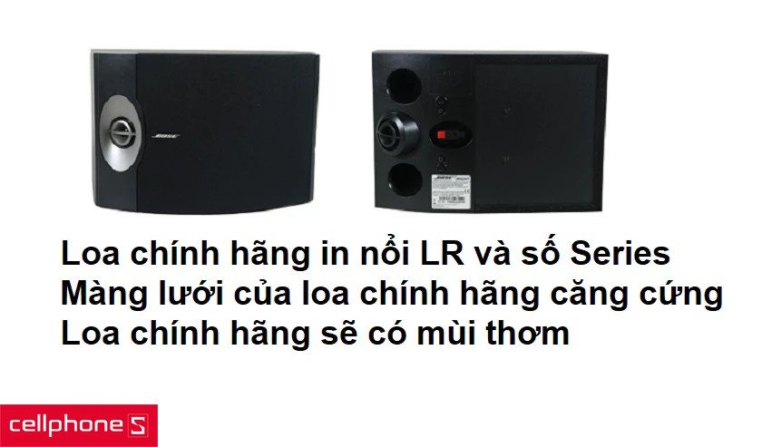 Hình ảnh minh họa cách phân biệt loa Bose Bluetooth Mini chính hãng và hàng giả