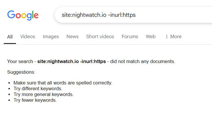 how to find unsecure pages with google search operators