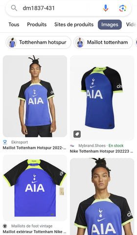 Kết quả tìm kiếm Google khi nhập số seri của giày Nike để xác minh tính chính hãng