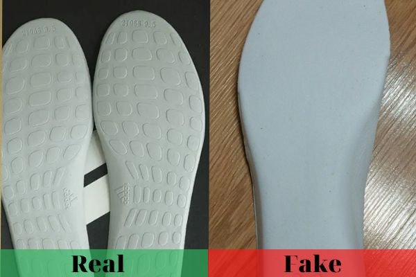 Kiểm tra miếng lót giày Adidas để nhận diện hàng thật