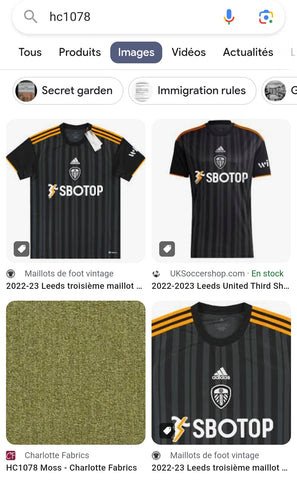 Màn hình tìm kiếm Google hiển thị kết quả cho mã số seri giày Adidas, giúp người dùng xác minh tính xác thực