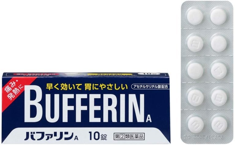 Sản phẩm giảm đau hạ sốt Bufferin A, một loại thuốc sốt của Nhật được ưa chuộng