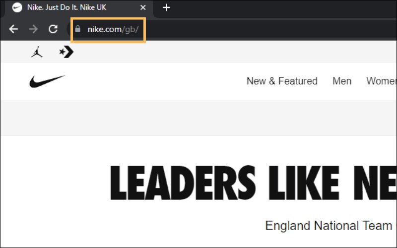 Giao diện website Adidas UK, nơi người dùng order giày Adidas UK chính hãng