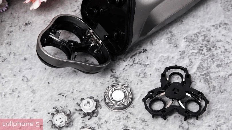 Thiết bị cạo râu Enchen kết hợp lưỡi cắt 3D tự mài