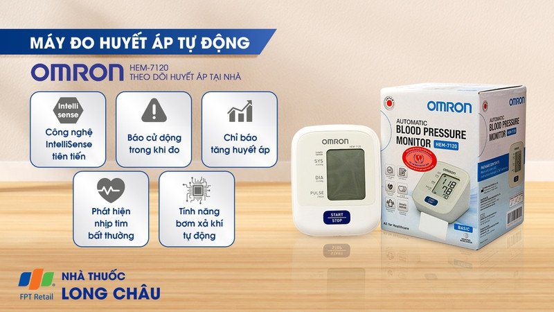 thiết bị đo huyết áp Omron Hem 7120